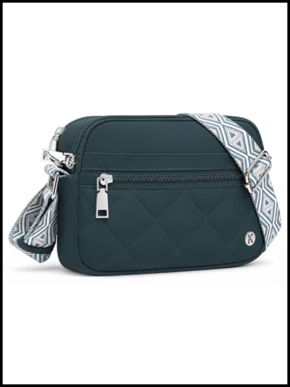 Anti-Theft RFID Crossbody Bag Water-Resistant Nylon Small Travel Purse